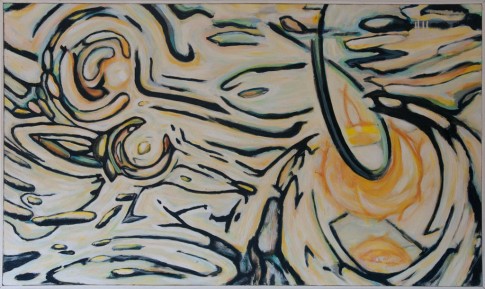 East 1986, 120x70, acrylic on canvas