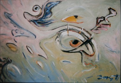 Kakares 1987, 60×40, oil on canvas