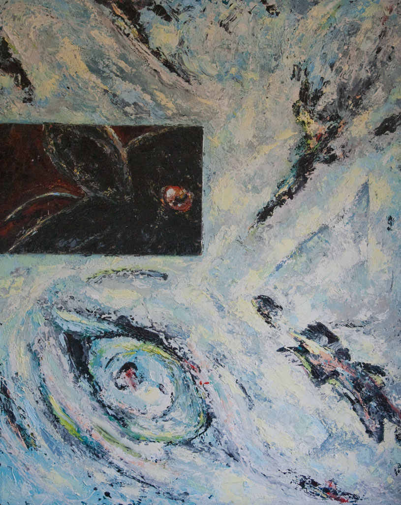 Bull 1986, 68x84 oil on panel  € 800,-