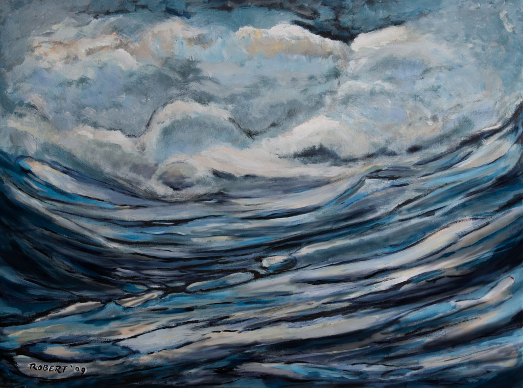 *SOLD* Storm 2009, 160×120, acrylic on canvas