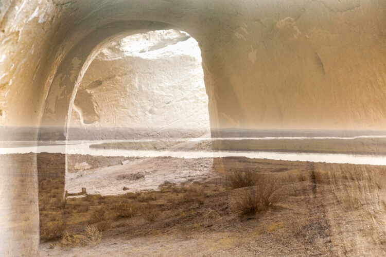 SOLD! Buddhist Temple Cave Termez 2024, Chrystal Archive 30x20 cm.