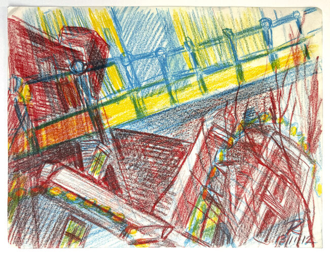 Amsterdam-2012, ColourPencil 33x25 cm.